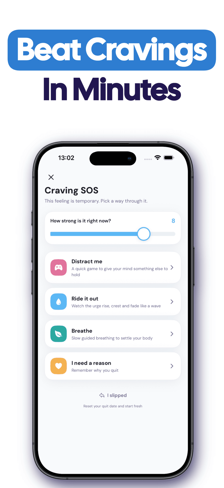 QuitNic app: Ride out any urge
