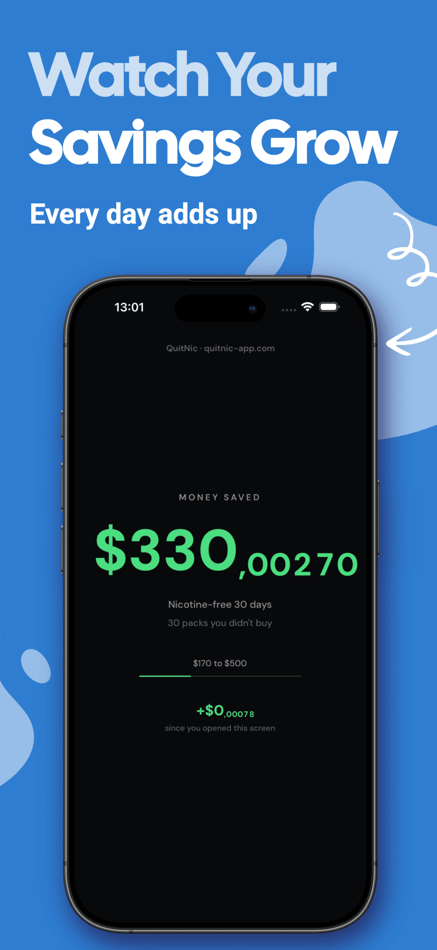 QuitNic app: Zoom out and stay motivated